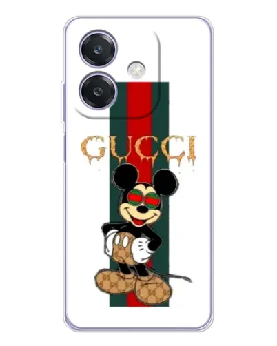 Чохол для OPPO A3 з картинкою «Міккі Маус Gucci — смуги» Чохол для OPPO A3 з картинкою «Міккі Маус Gucci — смуги»