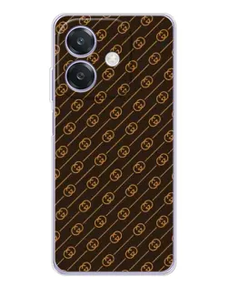 Чохол для OPPO A3 з картинкою «Gucci — золоті діагоналі» Чохол для OPPO A3 з картинкою «Gucci — золоті діагоналі»