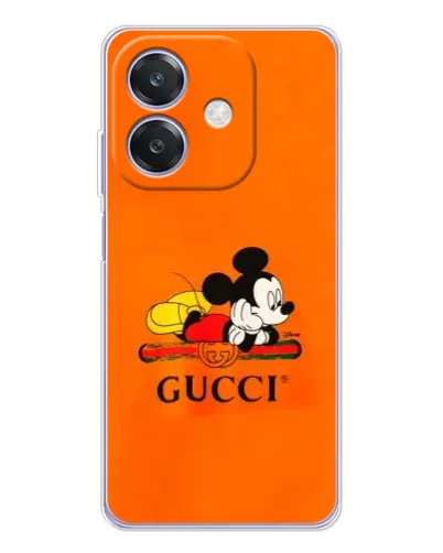 Чохол для OPPO A3 з картинкою «Міккі Маус Gucci — помаранч» Чохол для OPPO A3 з картинкою «Міккі Маус Gucci — помаранч»