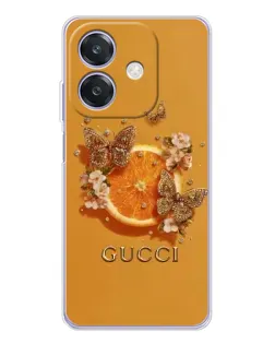 Чохол для OPPO A3 з картинкою «Gucci — золоті метелики» Чохол для OPPO A3 з картинкою «Gucci — золоті метелики»