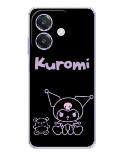 Чохол для OPPO A3 з картинкою «Kuromi — чорний мінімалізм» Чохол для OPPO A3 з картинкою «Kuromi — чорний мінімалізм»