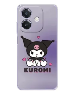 Чохол для OPPO A3 з картинкою «Kuromi — фіолетовий арт»