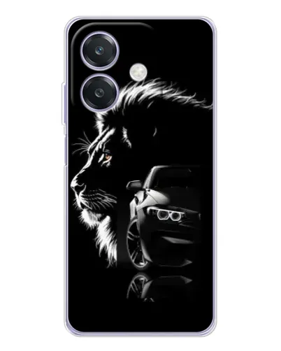 Чехол для OPPO A3 с картинкой «BMW и лев» Чехол для OPPO A3 с картинкой «BMW и лев»