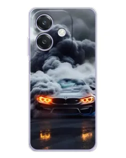 Чохол для OPPO A3 з картинкою «BMW у диму» Чохол для OPPO A3 з картинкою «BMW у диму»