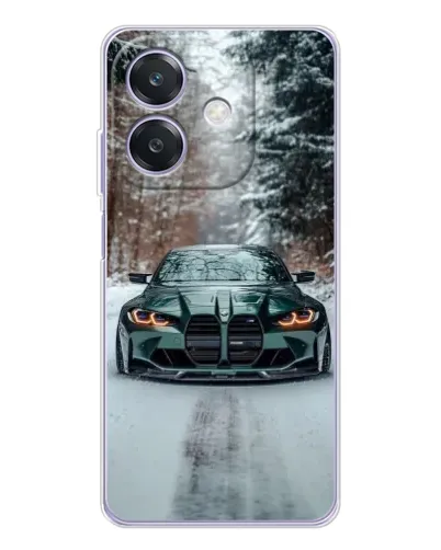 Чехол для OPPO A3 с картинкой «BMW в зимнем лесу» Чехол для OPPO A3 с картинкой «BMW в зимнем лесу»
