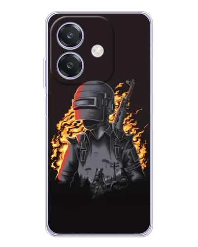 Чохол для OPPO A3 з картинкою «PUBG — вогняний силует» Чохол для OPPO A3 з картинкою «PUBG — вогняний силует»