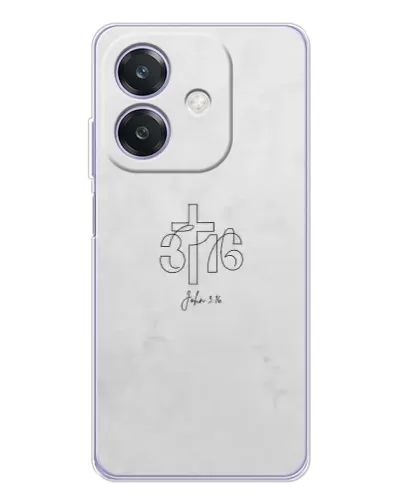 Чохол для OPPO A3 з картинкою «Івана 3:16 Хрест» Чохол для OPPO A3 з картинкою «Івана 3:16 Хрест»