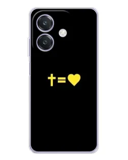 Чохол для OPPO A3 з картинкою «Серце та Хрест»
