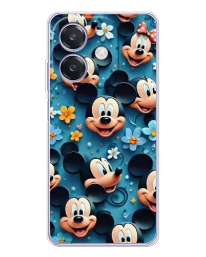 Чохол для OPPO A3 з картинкою «Паттерн Міккі та Мінні»