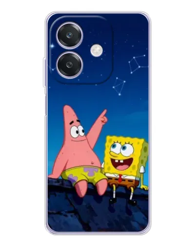 Чехол для OPPO A3 с картинкой «Губка Боб и Патрик ночью» Чехол для OPPO A3 с картинкой «Губка Боб и Патрик ночью»
