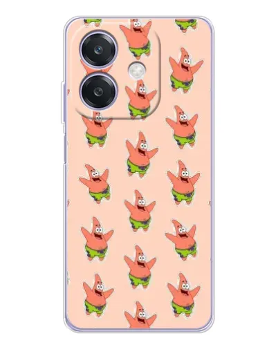 Чехол для OPPO A3 с картинкой «Патрик Стар паттерн» Чехол для OPPO A3 с картинкой «Патрик Стар паттерн»