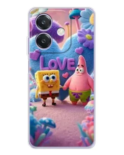 Чехол для OPPO A3 с картинкой «Губка Боб Патрик» Чехол для OPPO A3 с картинкой «Губка Боб Патрик»