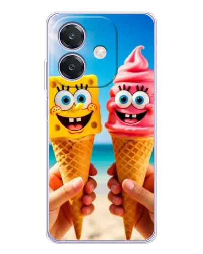 Чехол для OPPO A3 с картинкой «Спанч Боб мороженое» Чехол для OPPO A3 с картинкой «Спанч Боб мороженое»