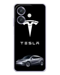 Чохол для OPPO A3 з картинкою «Tesla Model Y» Чохол для OPPO A3 з картинкою «Tesla Model Y»