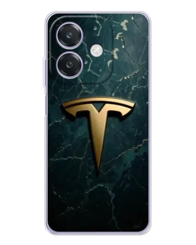 Чохол для OPPO A3 з картинкою «Мармурова Tesla Gold» Чохол для OPPO A3 з картинкою «Мармурова Tesla Gold»