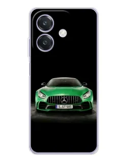 Чохол для OPPO A3 з картинкою «Mercedes — неоновий лого»