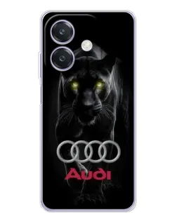 Чехол для OPPO A3 с картинкой «Пантера и Audi»