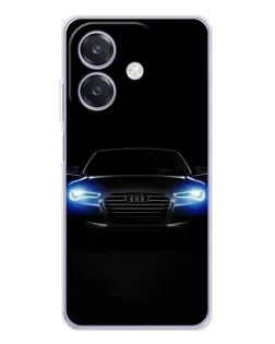 Чехол для OPPO A3 с картинкой «Audi в неоне»