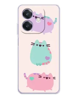Чохол для OPPO A3 з картинкою «Pusheen тріо» Чохол для OPPO A3 з картинкою «Pusheen тріо»