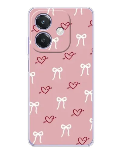 Чохол для OPPO A3 з картинкою «Серця та банти» Чохол для OPPO A3 з картинкою «Серця та банти»