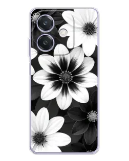 Чехол для OPPO A3 с картинкой «Монохромные астры» Чехол для OPPO A3 с картинкой «Монохромные астры»