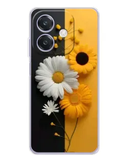 Чехол для OPPO A3 с картинкой «Подсолнух и ромашка» Чехол для OPPO A3 с картинкой «Подсолнух и ромашка»