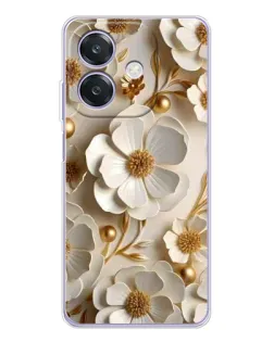 Чехол для OPPO A3 с картинкой «Белие бумажние цвети» Чехол для OPPO A3 с картинкой «Белие бумажние цвети»