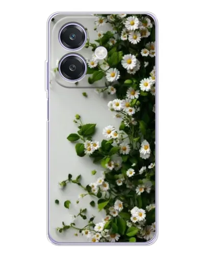 Чехол для OPPO A3 с картинкой «Ветка мелких белых цветов» Чехол для OPPO A3 с картинкой «Ветка мелких белых цветов»
