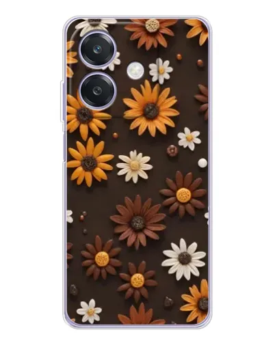 Чехол для OPPO A3 с картинкой «Узор из маленьких подсолнухов» Чехол для OPPO A3 с картинкой «Узор из маленьких подсолнухов»