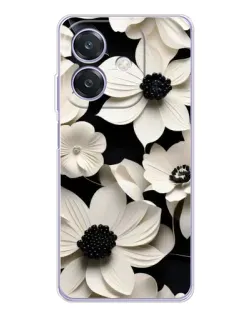 Чехол для OPPO A3 с картинкой «Объемные белые цветы» Чехол для OPPO A3 с картинкой «Объемные белые цветы»