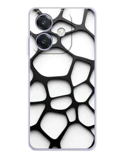Чехол для OPPO A3 с картинкой «Белая объемная сетка» Чехол для OPPO A3 с картинкой «Белая объемная сетка»