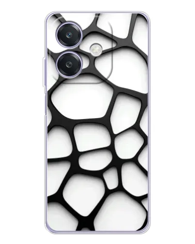 Чехол для OPPO A3 с картинкой «Белая объемная сетка» Чехол для OPPO A3 с картинкой «Белая объемная сетка»