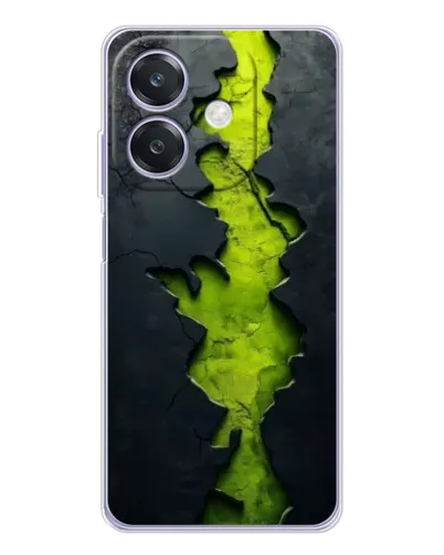 Чехол для OPPO A3 с картинкой «Салатовый разлом скалы» Чехол для OPPO A3 с картинкой «Салатовый разлом скалы»