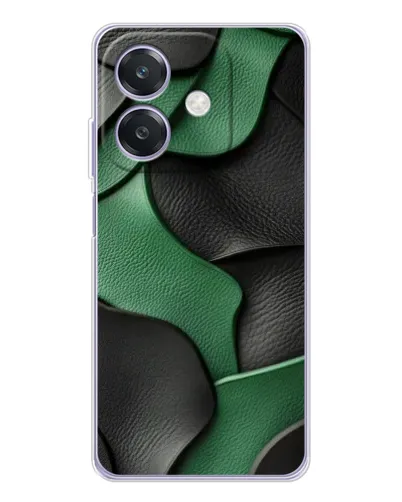 Чехол для OPPO A3 с картинкой «Зеленые кожаные волны» Чехол для OPPO A3 с картинкой «Зеленые кожаные волны»