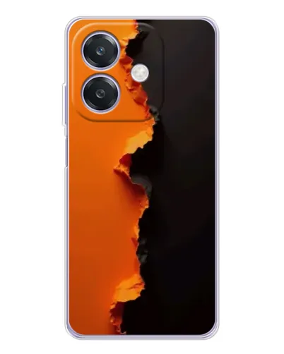 Чехол для OPPO A3 с картинкой «Оранжевый разлом» Чехол для OPPO A3 с картинкой «Оранжевый разлом»