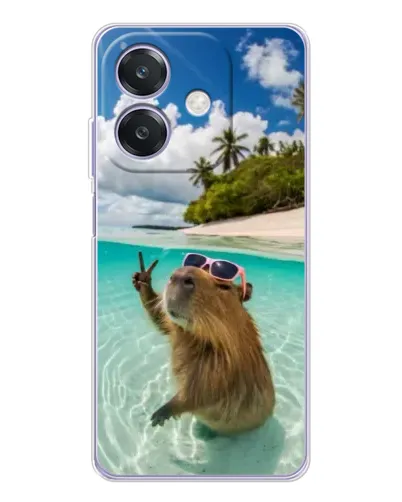 Чохол для OPPO A3 з картинкою «Капібара на морі» Чохол для OPPO A3 з картинкою «Капібара на морі»
