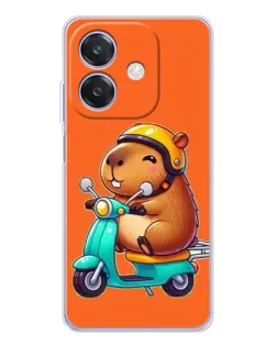 Чохол для OPPO A3 з картинкою «Капібара на скутері» Чохол для OPPO A3 з картинкою «Капібара на скутері»