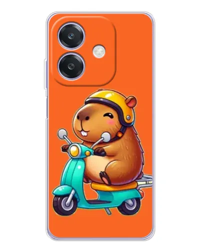 Чохол для OPPO A3 з картинкою «Капібара на скутері» Чохол для OPPO A3 з картинкою «Капібара на скутері»