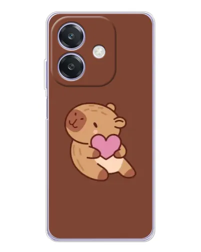 Чохол для OPPO A3 з картинкою «Капібара з серцем» Чохол для OPPO A3 з картинкою «Капібара з серцем»