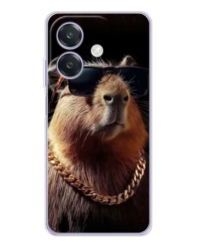 Чохол для OPPO A3 з картинкою «Капібара золотий ланцюг» Чохол для OPPO A3 з картинкою «Капібара золотий ланцюг»