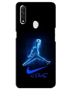 Чехол для OPPO A31 с картинкой «Jordan Neon Blue» Чехол для OPPO A31 с картинкой «Jordan Neon Blue»