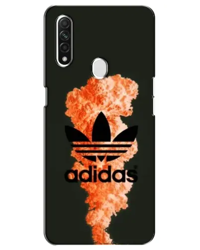 Чохол для OPPO A31 з картинкою «Помаранчевий дим Adidas»