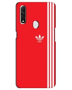 Чохол для OPPO A31 з картинкою «Червоний мінімалізм Adidas»
