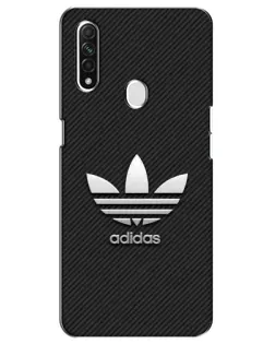 Чохол для OPPO A31 з картинкою «Adidas Карбонова текстура»