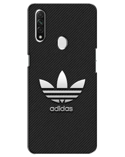 Чохол для OPPO A31 з картинкою «Adidas Карбонова текстура»