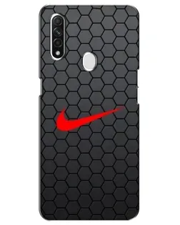 Чехол для OPPO A31 с картинкой «Nike — карбоновая сетка» Чехол для OPPO A31 с картинкой «Nike — карбоновая сетка»