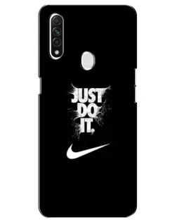 Чехол для OPPO A31 с картинкой «Текстовый принт Nike»