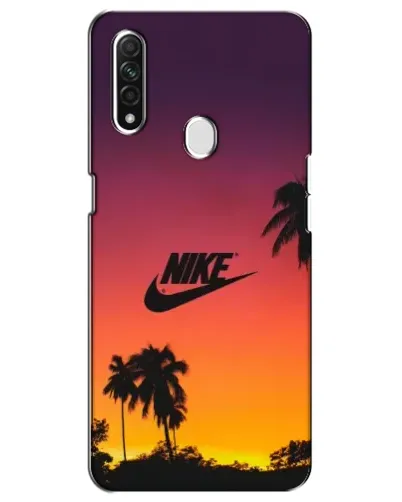 Чехол для OPPO A31 с картинкой «Nike на закате солнца»
