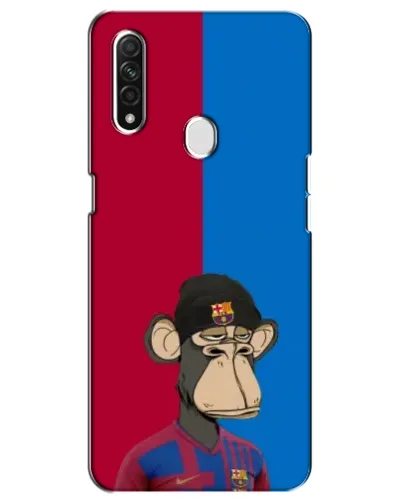 Чехол для OPPO A31 с картинкой «Bored Ape — фанат Барсы» Чехол для OPPO A31 с картинкой «Bored Ape — фанат Барсы»