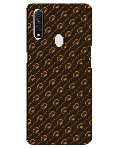 Чехол для OPPO A31 с картинкой «Gucci — золотые диагонали»
